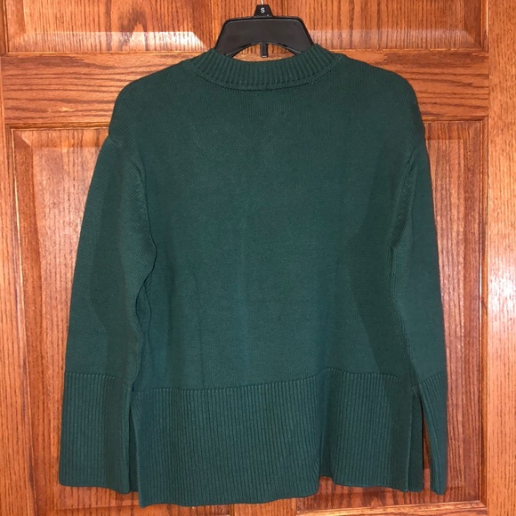 GAP Green Crew Neck Sweater with Ribbed Texture - Picture 3 of 7
